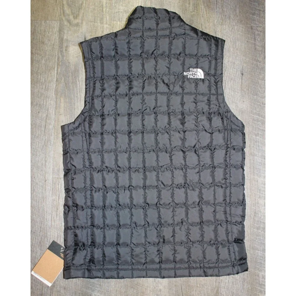 The North Face Men Quilted T-Ball Eco Vest ASPHALT‎ GRAY SZ S NWT